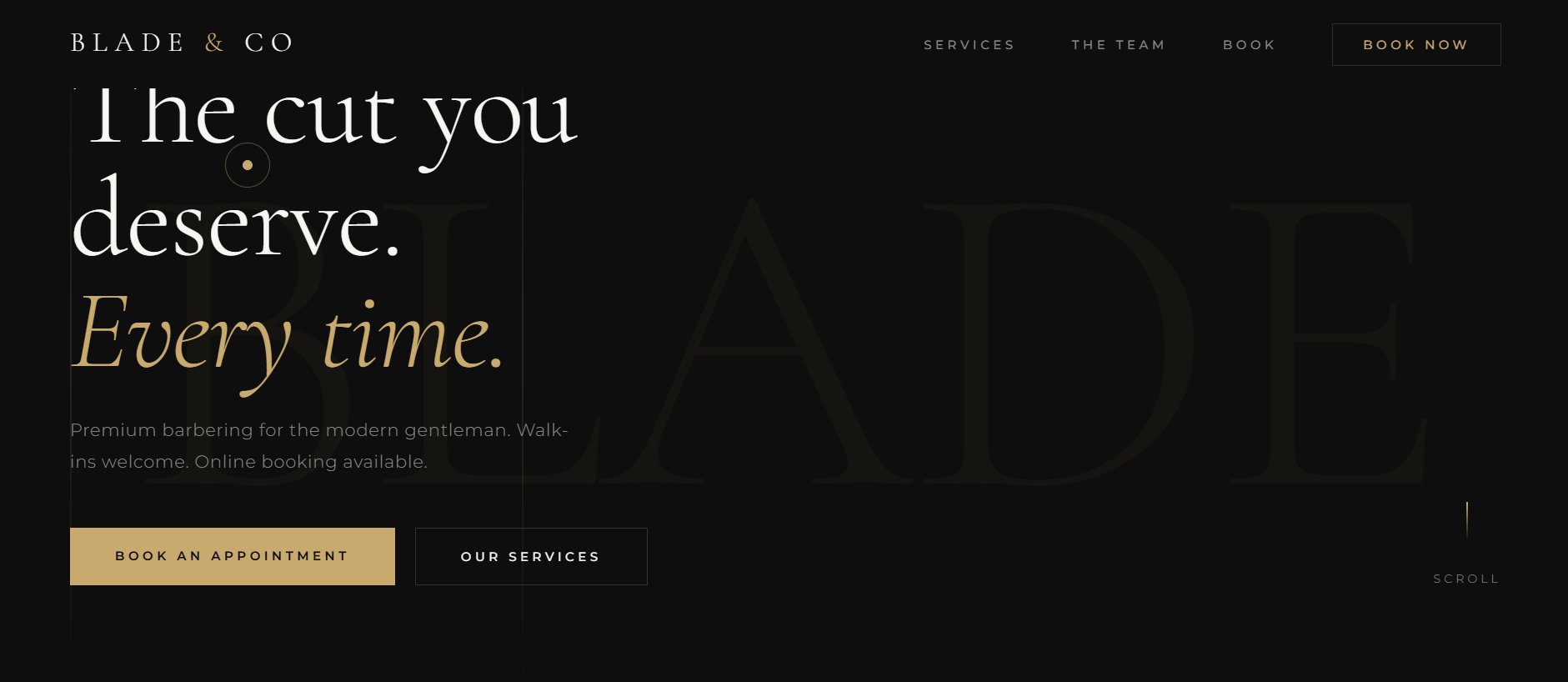 Barbershop website